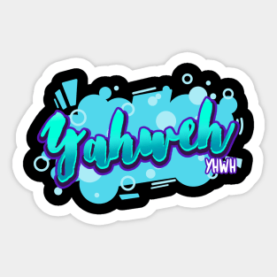 Yahweh - Hebrew name of God - Bible - Faith Based Christianity Sticker